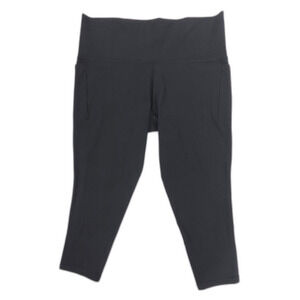 NEW Athleta Salutation Stash Pocket || 7/8 Tight Leggings Black Athleisure Yoga